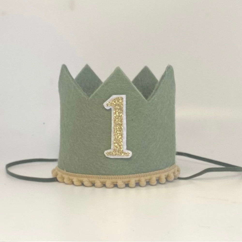 WILD ONE Crown for 1st Birthday - Woodland/Boho